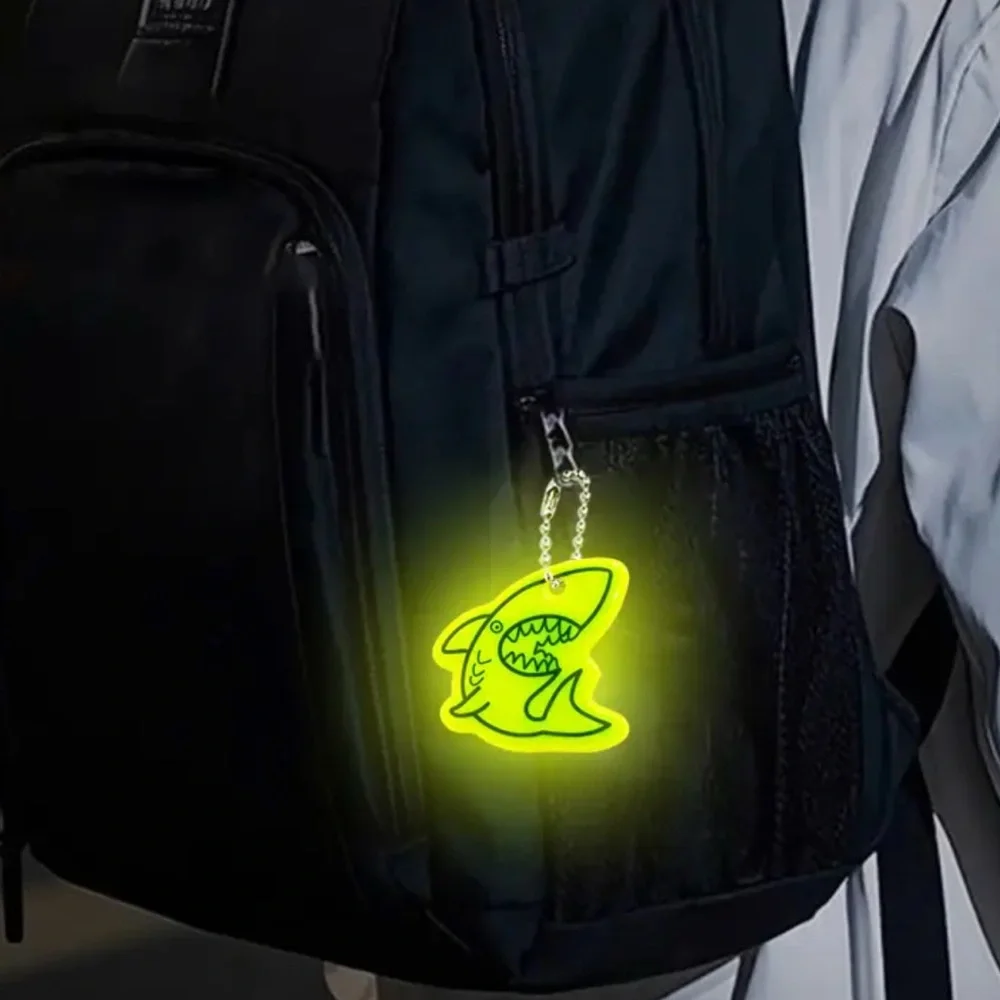 New Reflective Neon  Shark Keychains ( 2 )